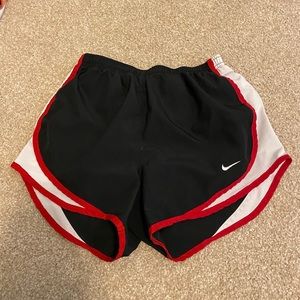 Black and red Nike shorts